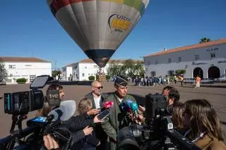 Fotogalería | 400 estudiantes lanzan dos cohetes en la base aérea de Talavera la Real