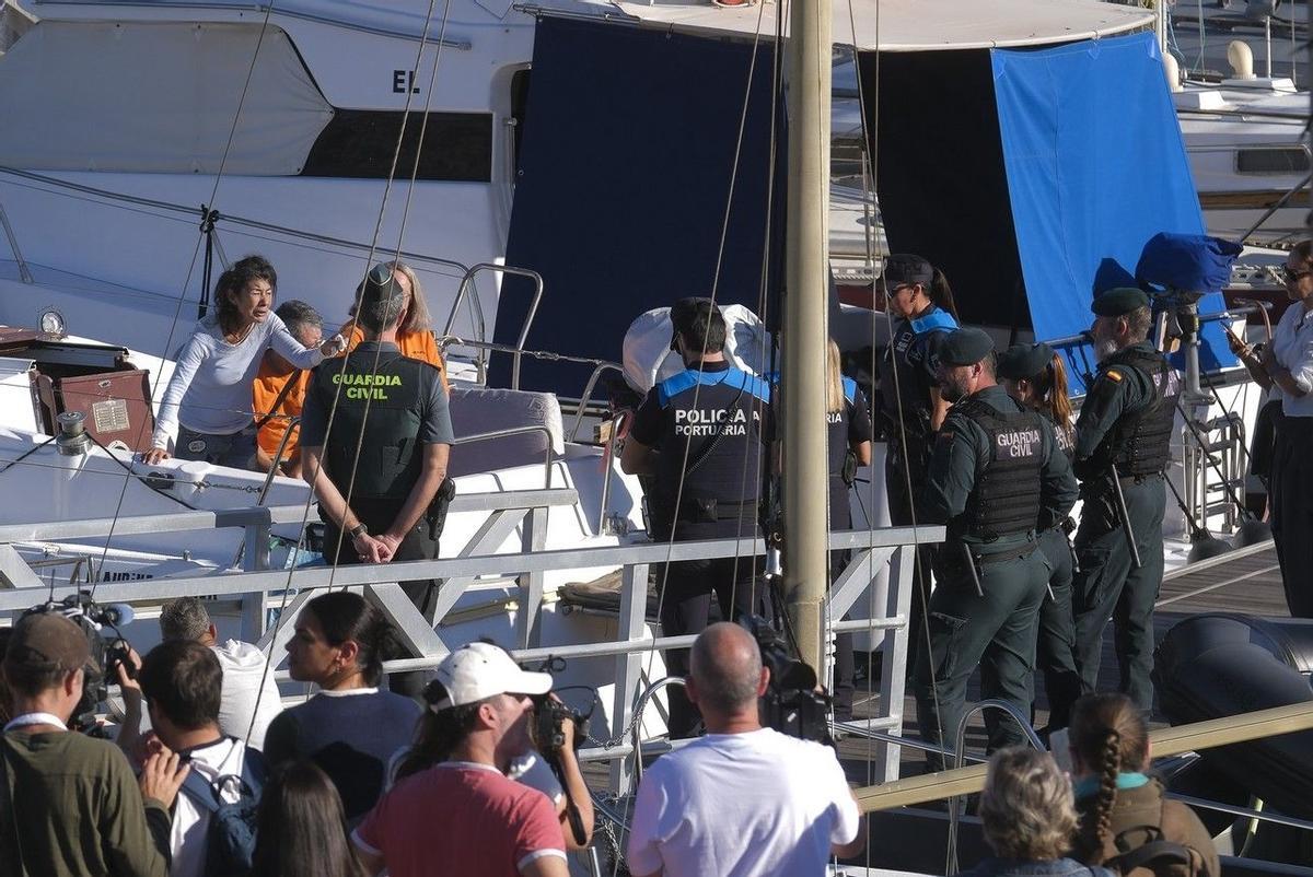 Margarita, durante el desahucio