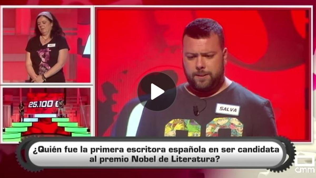 Salva dio una curiosa respuesta en el programa 'Atrápame si puedes' en la tele de Castilla - La Mancha