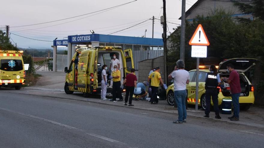 Ambulàncies a les proximitats del lloc on hi va haver l&#039;agressió