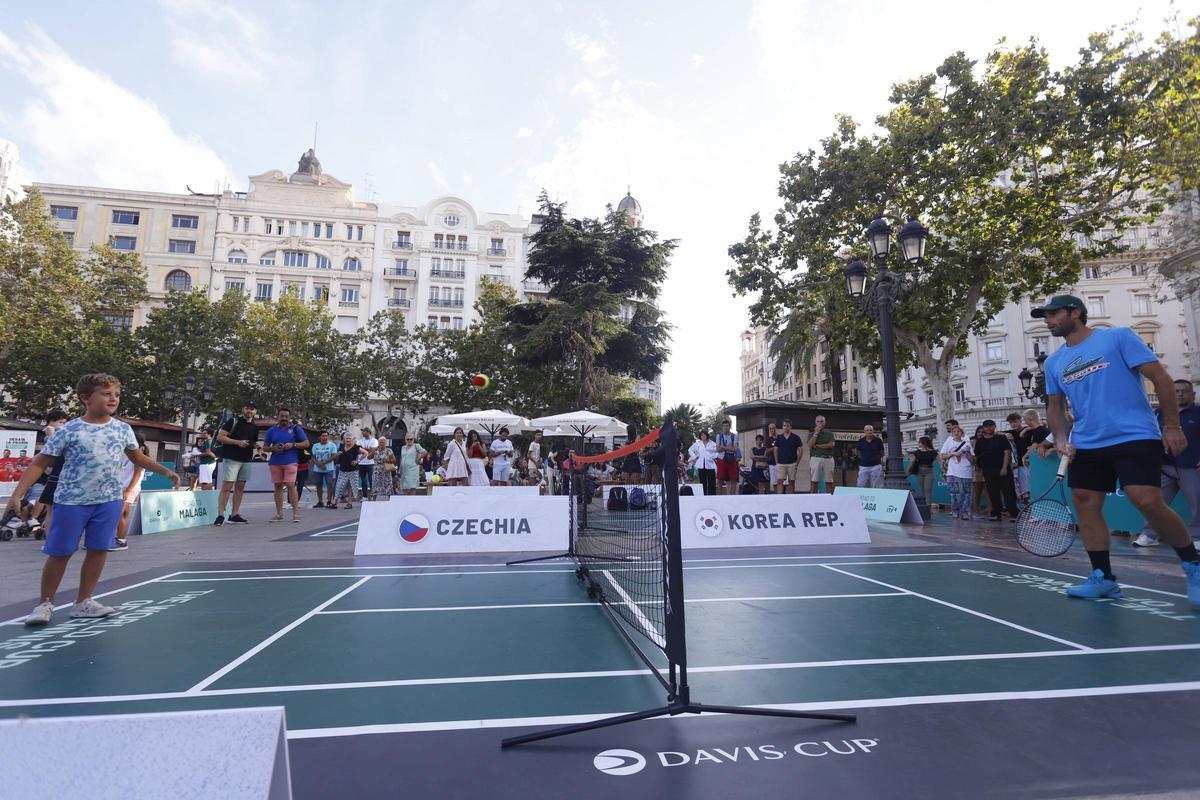 Fiesta del tenis en València por la Copa Davis