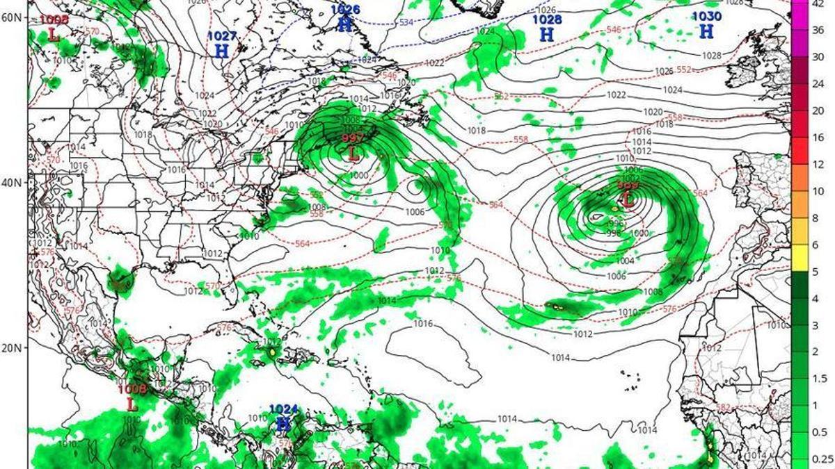 Previsiones del modelo meteorológico europeo.