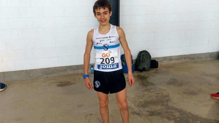 Hugo García, con el uniforme de la Gimnástica. // FdV