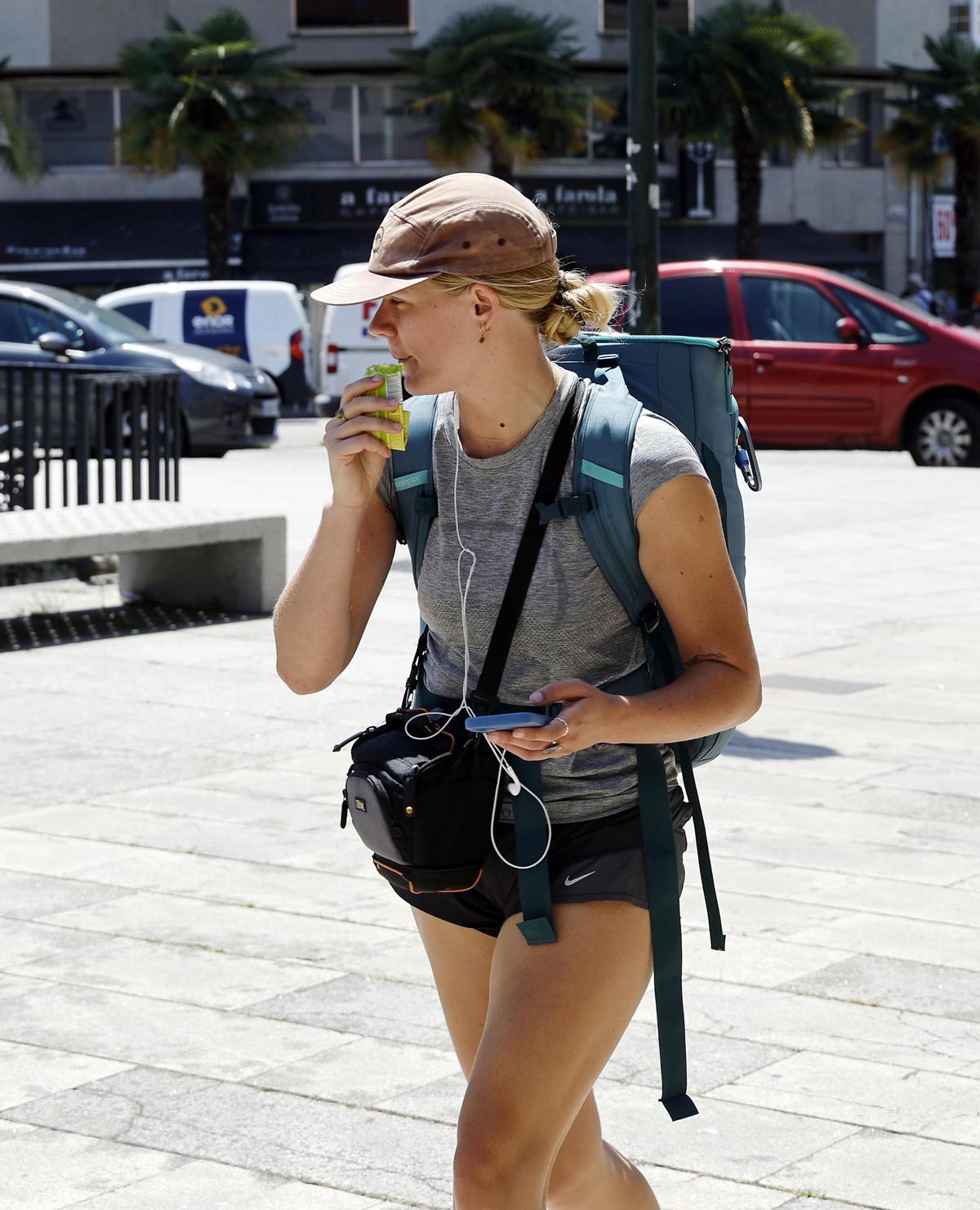 Peregrinos del Camino de Santiago Portugués de la Costa