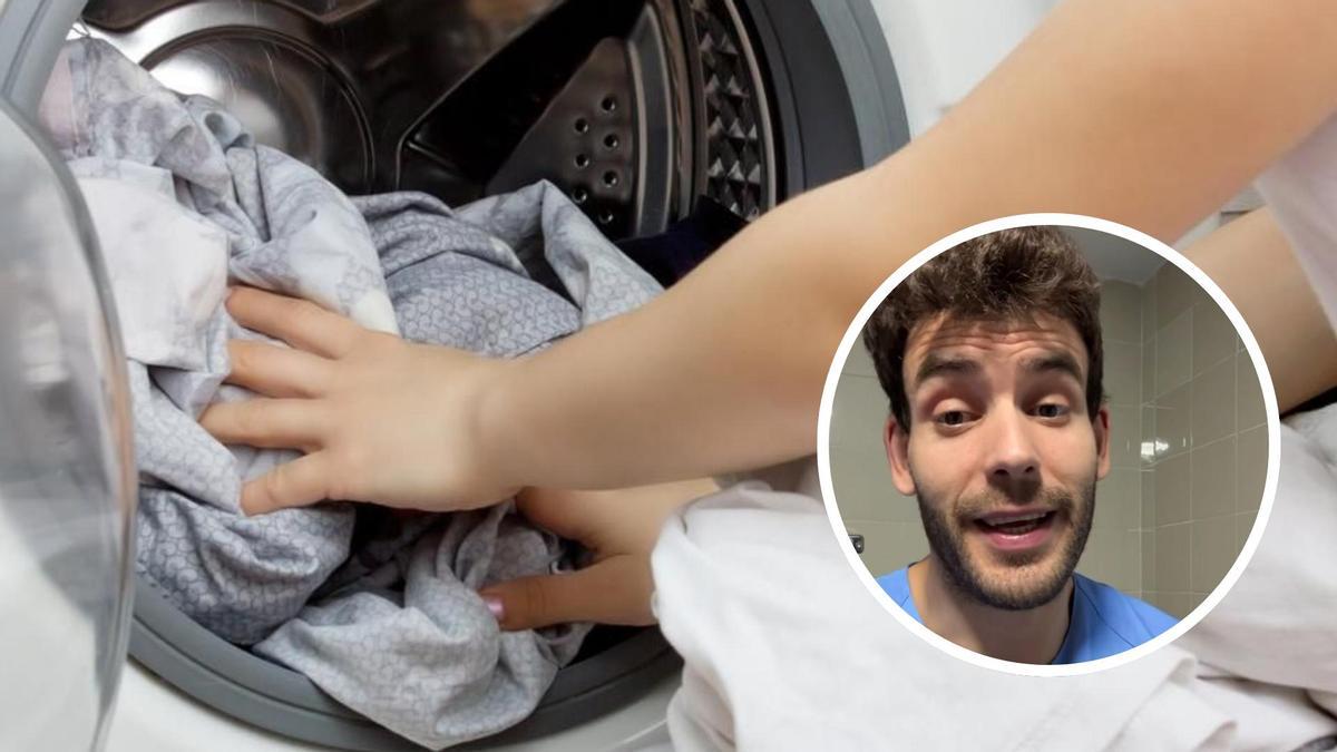 Jorge Ángel enseña a lavar la ropa