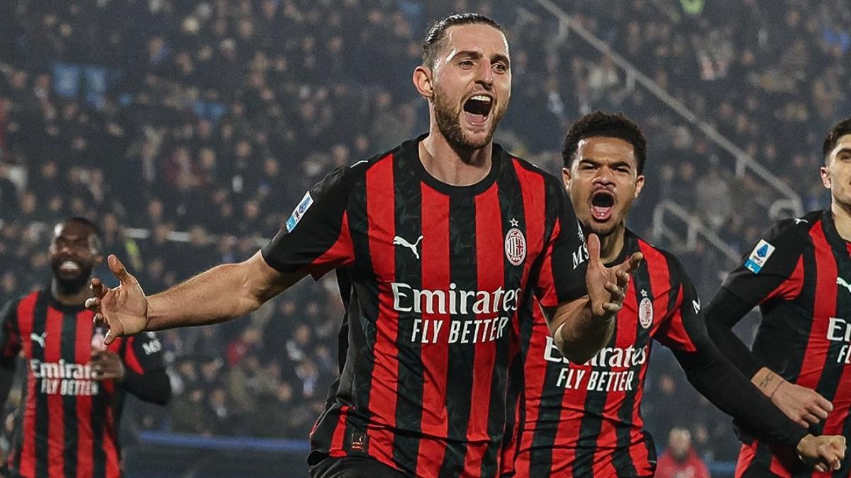 Rabiot celebra su gol ante el Como