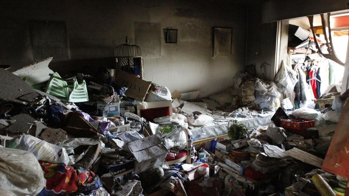 Una vivienda en situación de insalubridad.