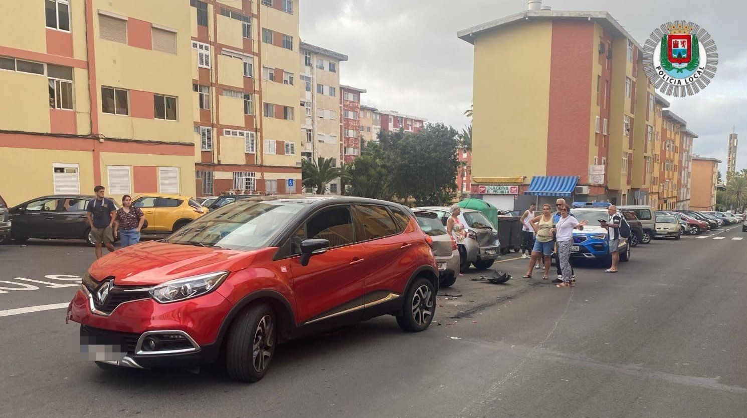 Aparatosa colisión en Las Palmas de Gran Canaria (02/07/23)