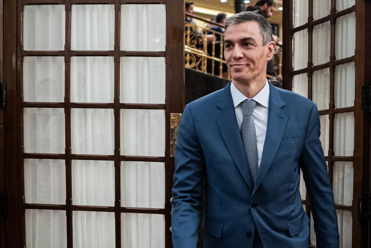 El presidente del Gobierno, Pedro Sánchez, durante la sesión plenaria en el Congreso del 29 de abril de 2026.