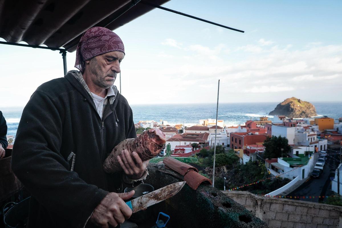 Guisado de ñames en Garachico