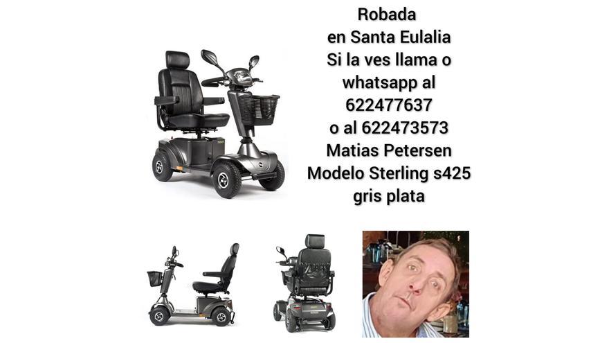 Roban en Ibiza la escúter eléctrica de un hombre con discapacidad