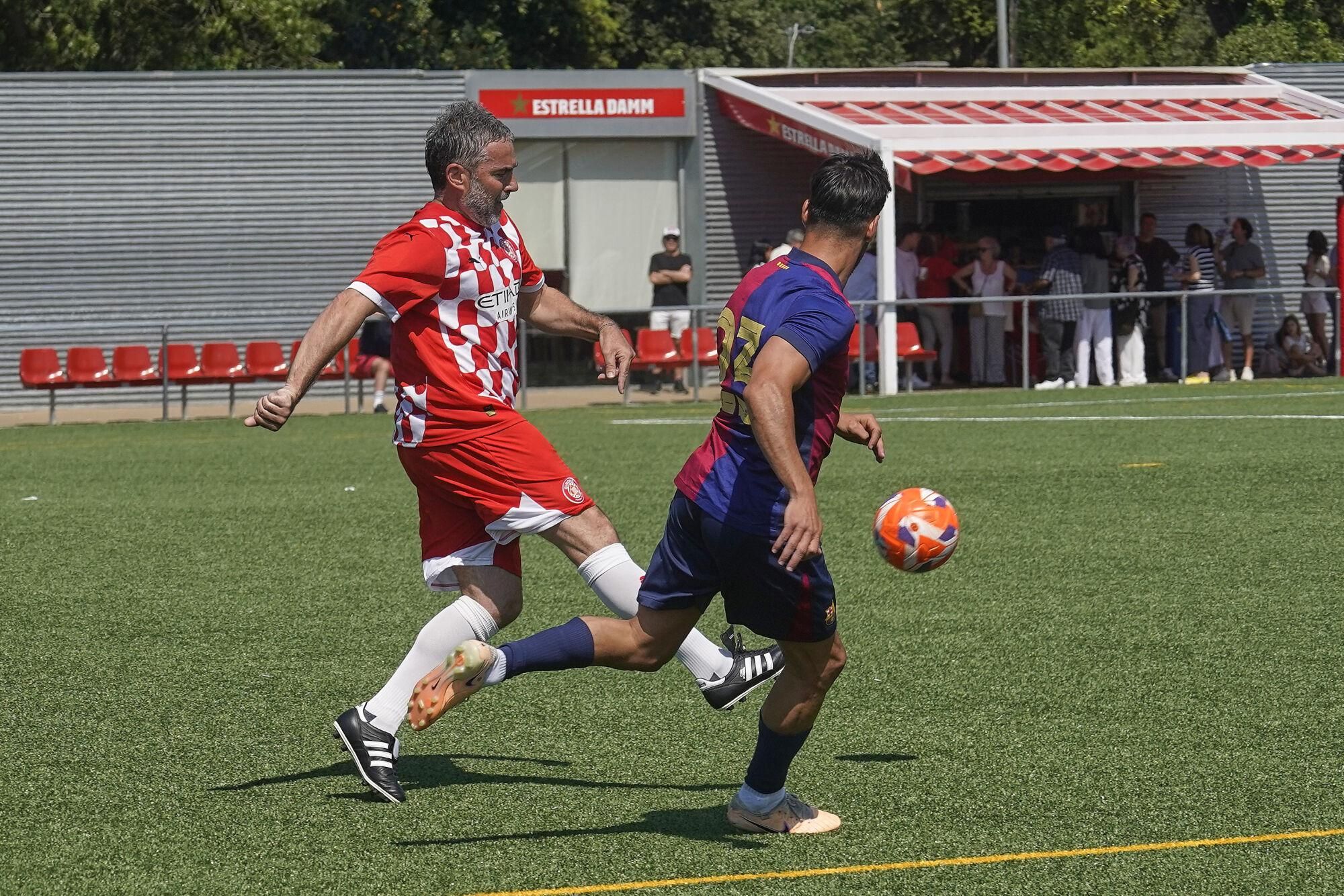 GIRONA. Torres de Palau Girona FC Legends-Agrupació Jugadors FCB, en homenatge a Pepe Pinto