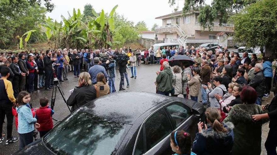 Acto de ayer en el Parque de O Souto de Guillarei, con numerosos asistentes. // Marta G. Brea