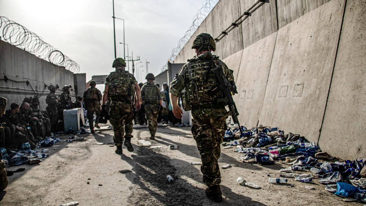 Soldados británicos en Kabul.