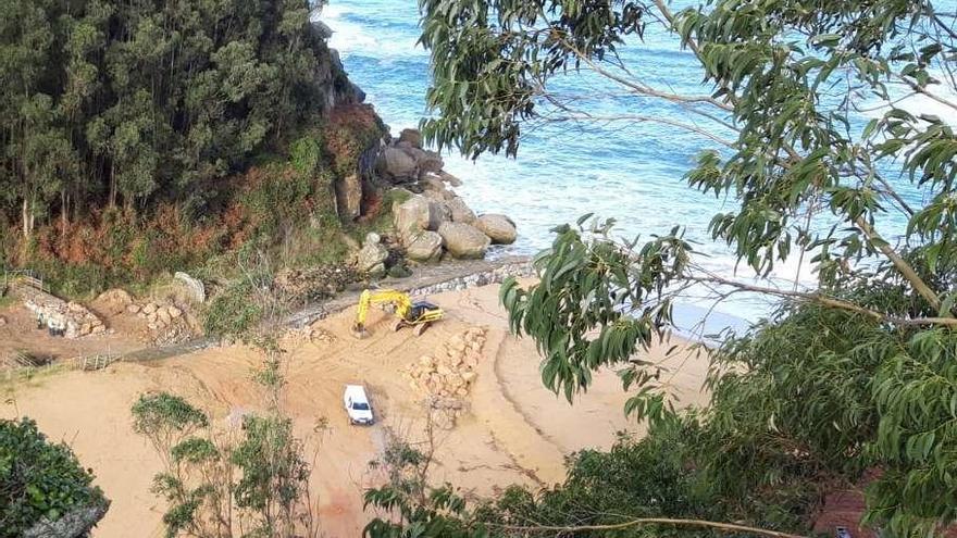 Avanzan las obras del puente de la Ñora, que une Villaviciosa y Gijón