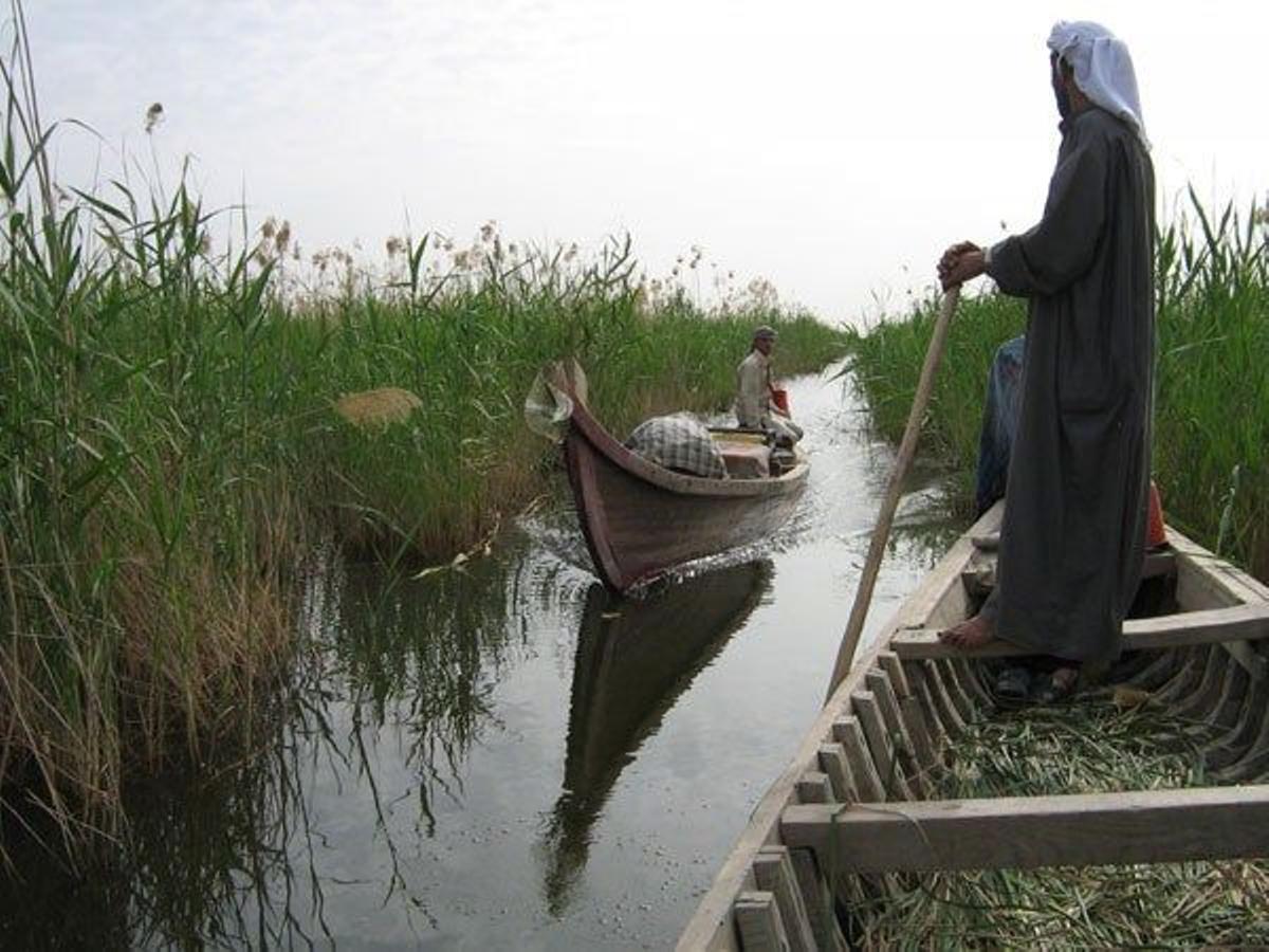 Pescador típico en Iraq.