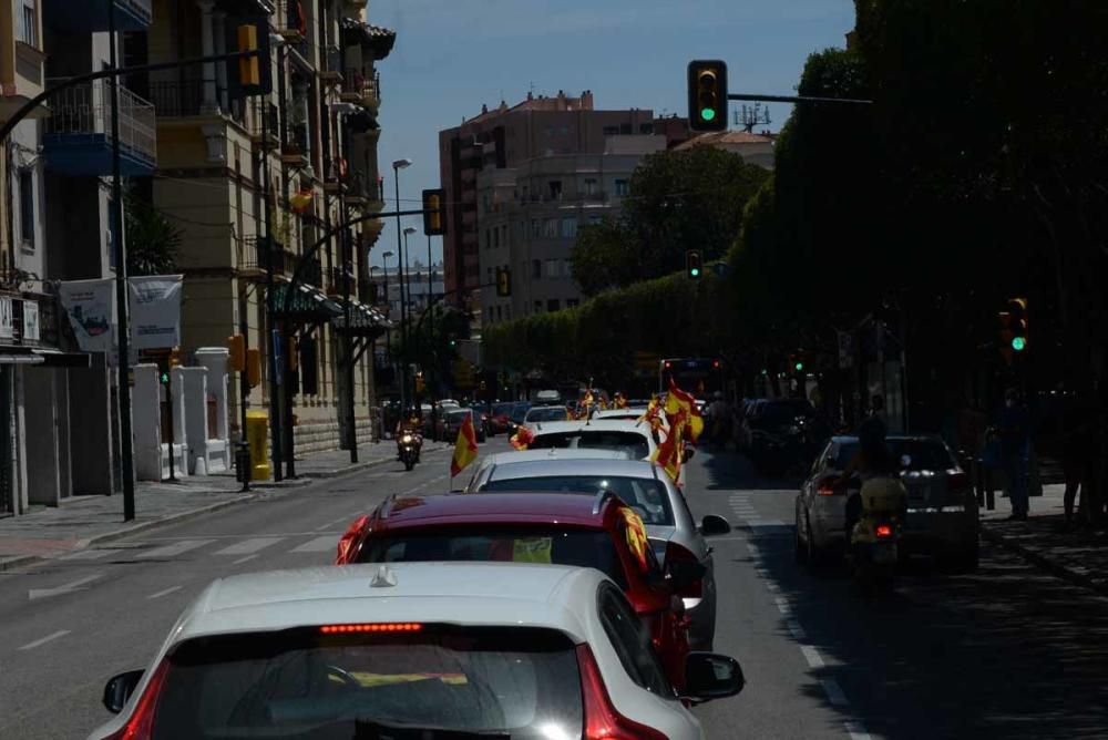 Caravana de Vox en Málaga contra el Gobierno