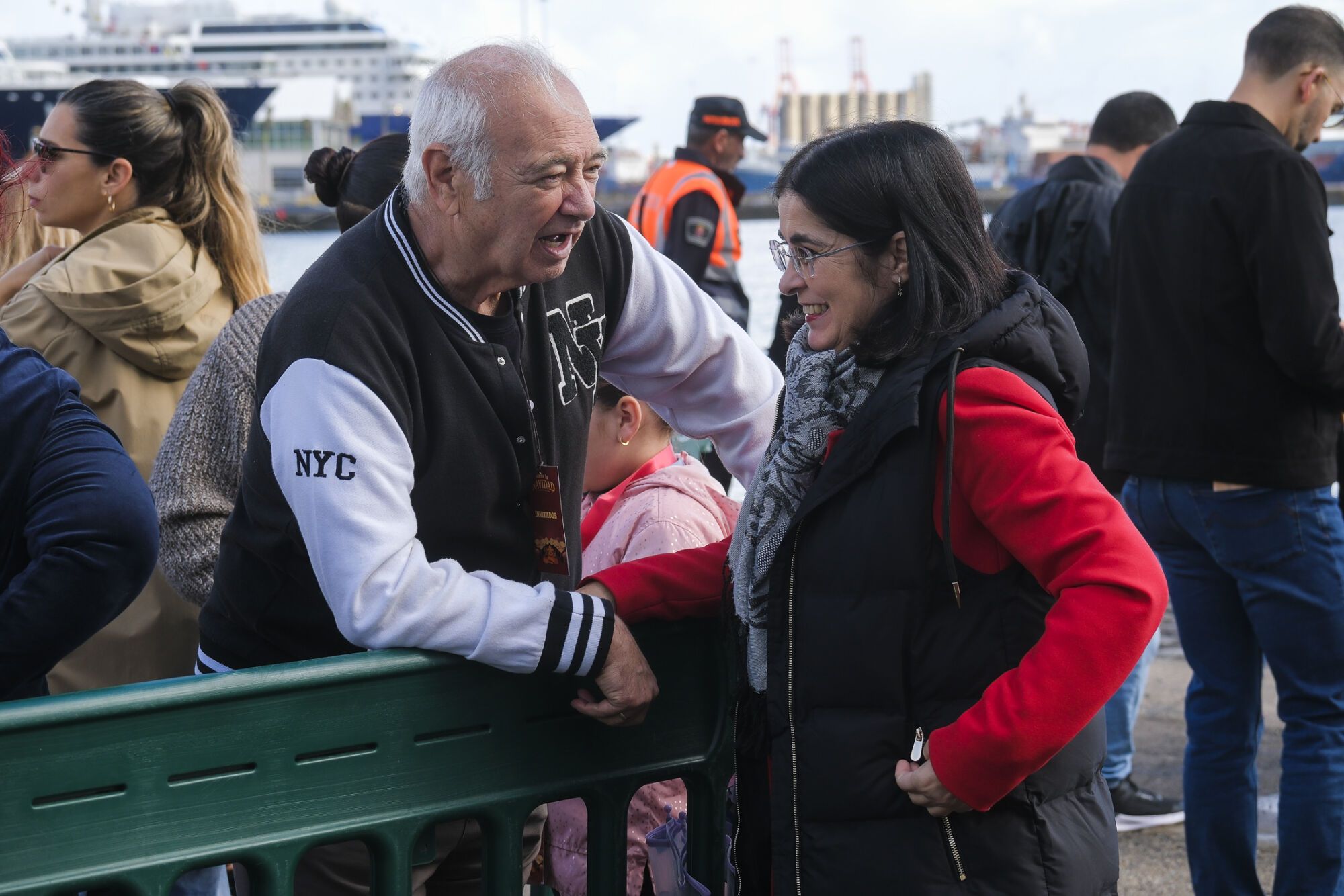 Llegada de los Reyes Magos, en la Base Naval 
