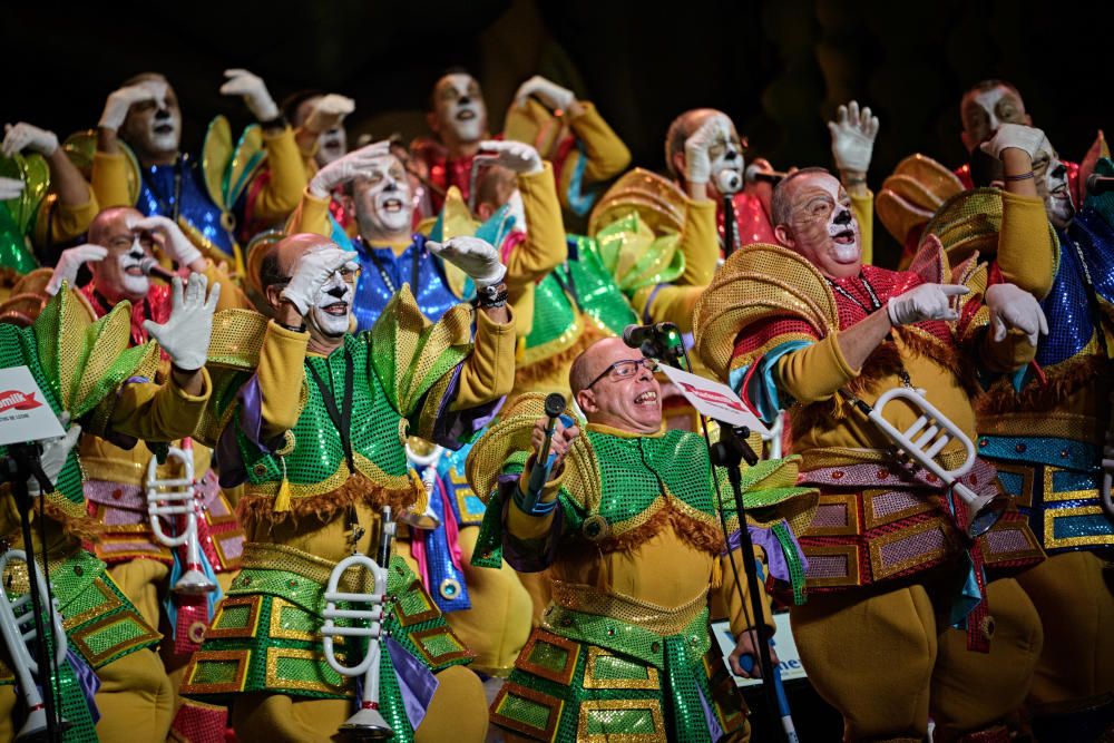 Final del concurso de murgas del Carnaval de Santa Cruz, que ha ganado Zeta-Zetas.