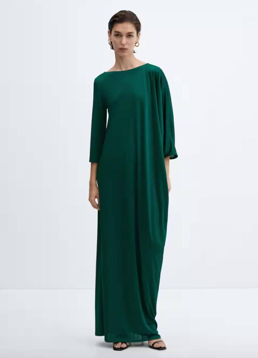 Vestido verde de Mango