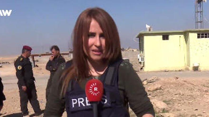 Muere una periodista por una bomba cuando cubría la ofensiva en Mosul