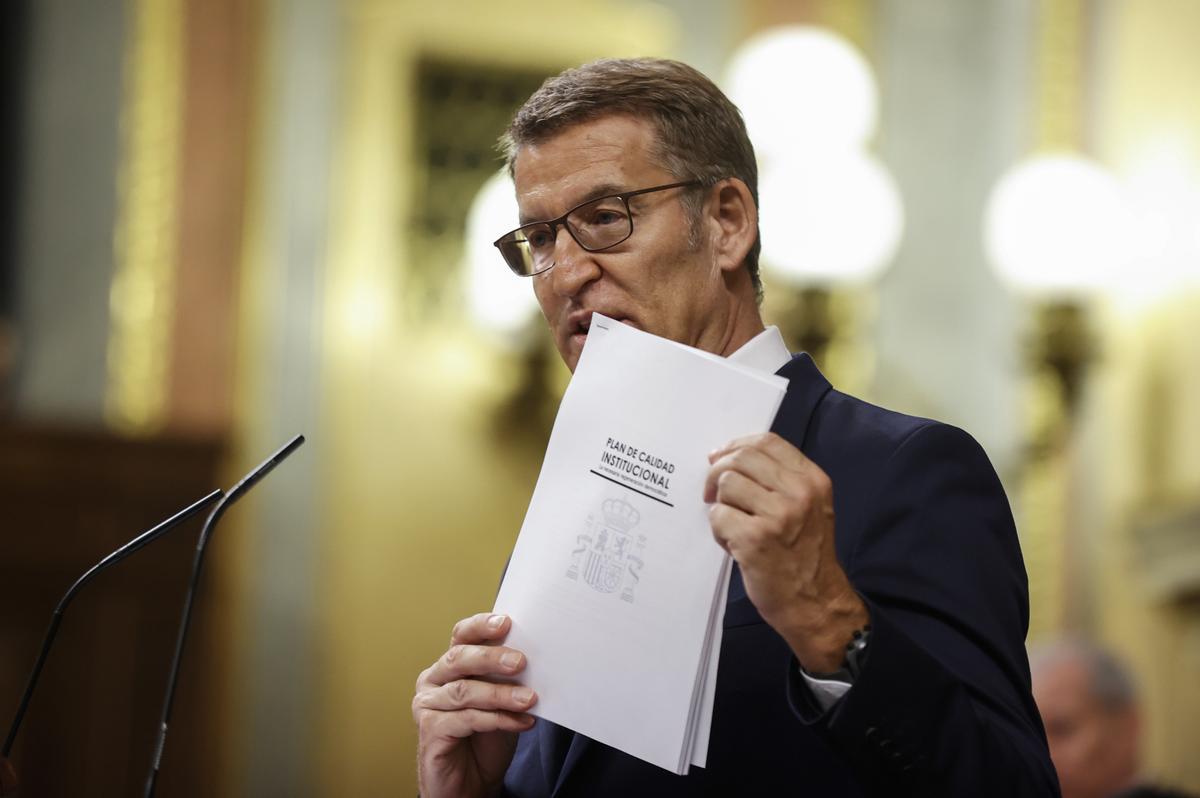 Debate de investidura del candidato popular Alberto Núñez Feijóo a la Presidencia del Gobierno Debate de investidura del candidato popular Alberto Núñez Feijóo a la Presidencia del Gobierno
