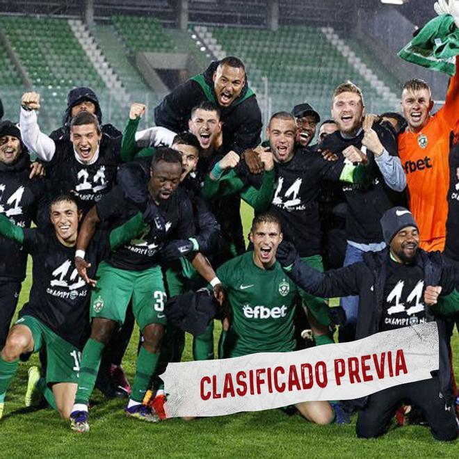 Ludogorets Razgrad, campeones en Bulgaria, clasificados para la previa de la UCL