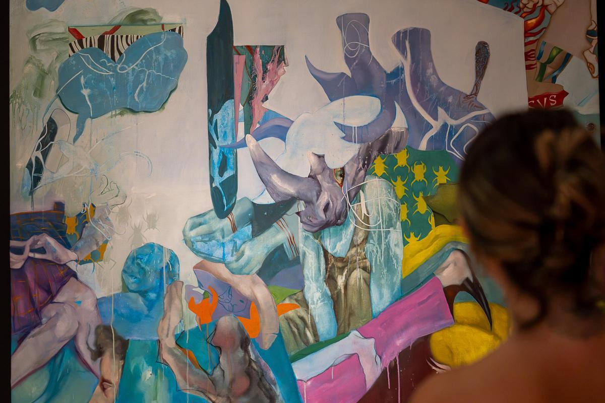 Una de las obras de la exposición.