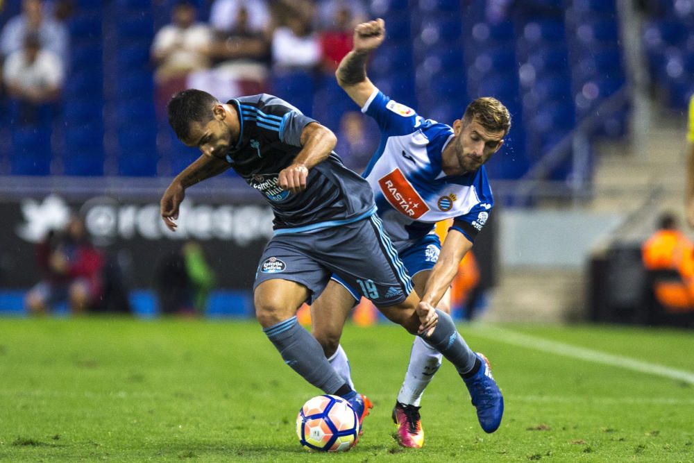 El Celta se lleva los tres puntos ante el Espanyol en el último suspiro