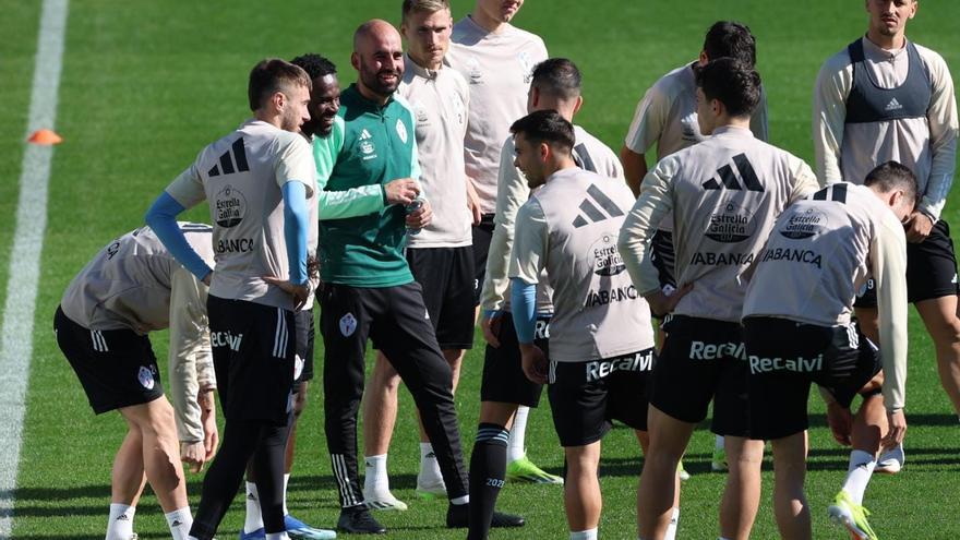 Primer entrenamiento de Claudio Giráldez al frente del Celta