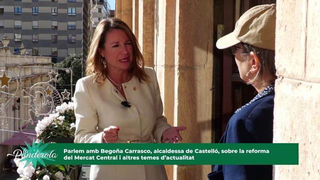 La alcaldesa de Castelló, Begoña Carrasco, durante la entrevista que le hizo Loles García