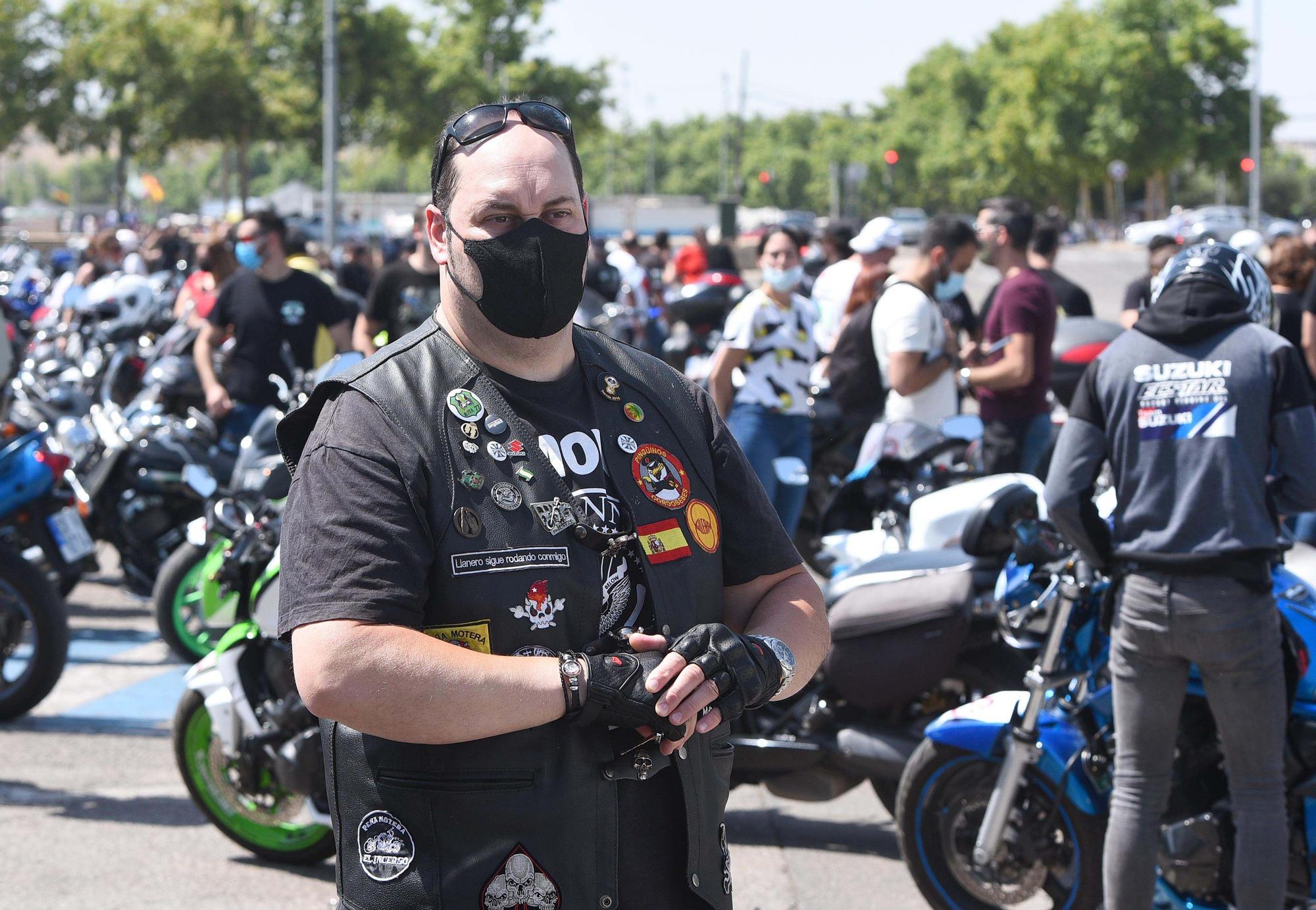 Concentración de motos para protestar por los peajes a las autovías