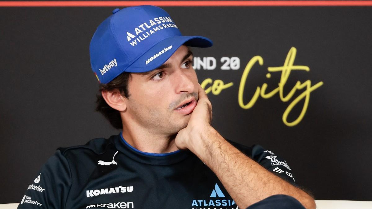 Carlos Sainz, en una rueda de prensa