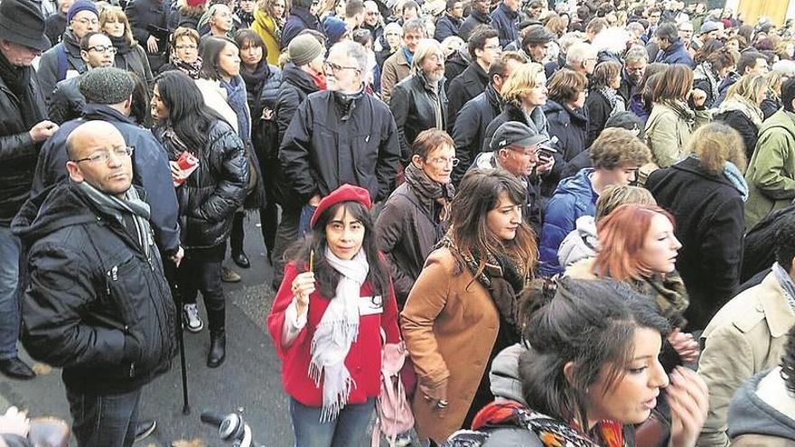 Zamoranos en París, en la marcha contra el terrorismo
