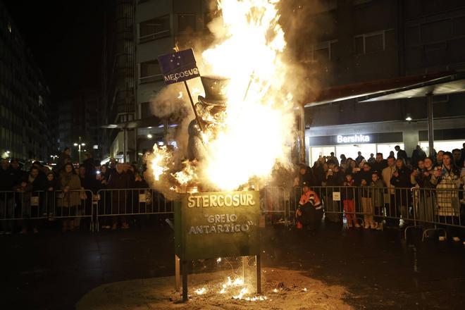 Así ha sido la quema del Meco en Santiago