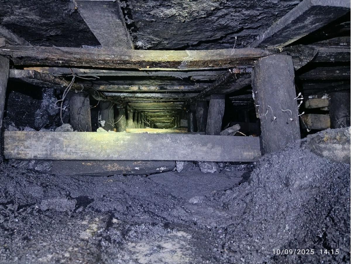 Interior de la mina de Cerredo