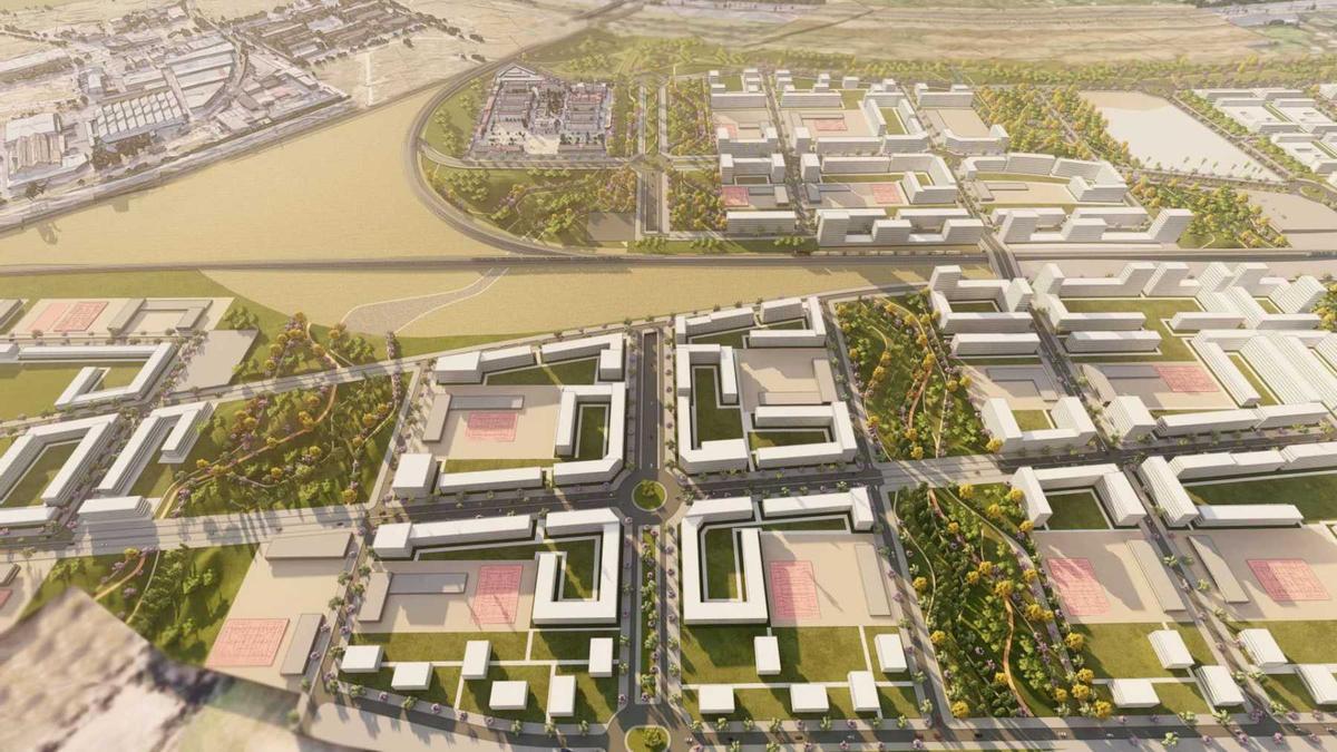 Recreación de cómo será el nuevo barrio de El Pítamo de Sevilla