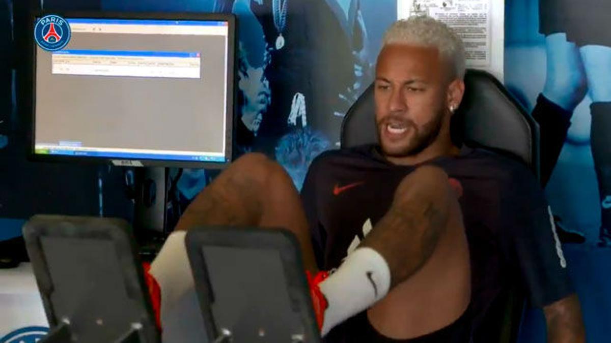 Neymar se presentó en París y entrenó en el gimansio