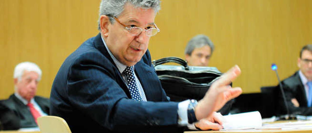 El empresario Jaime Cortezo durante su declaración ante la Audiencia Provincial de Las Palmas en el mes de enero.