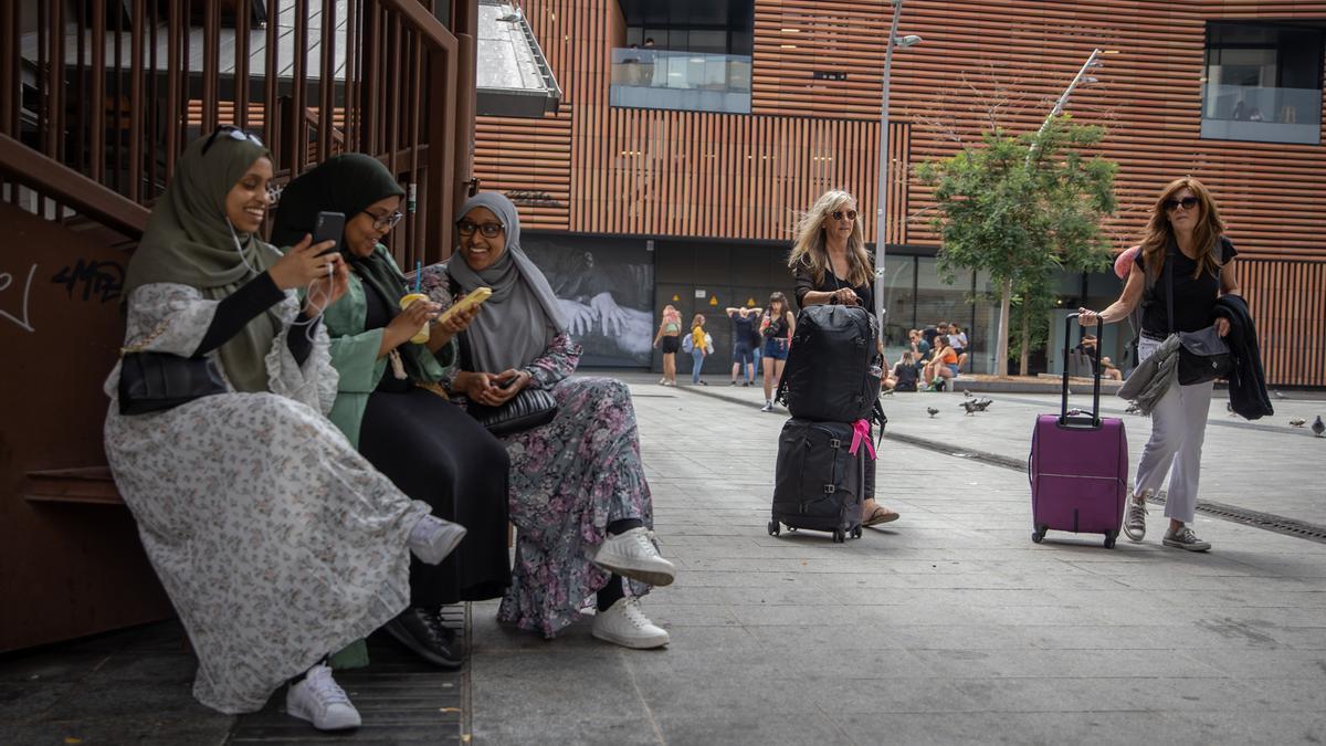 Turistas por Barcelona