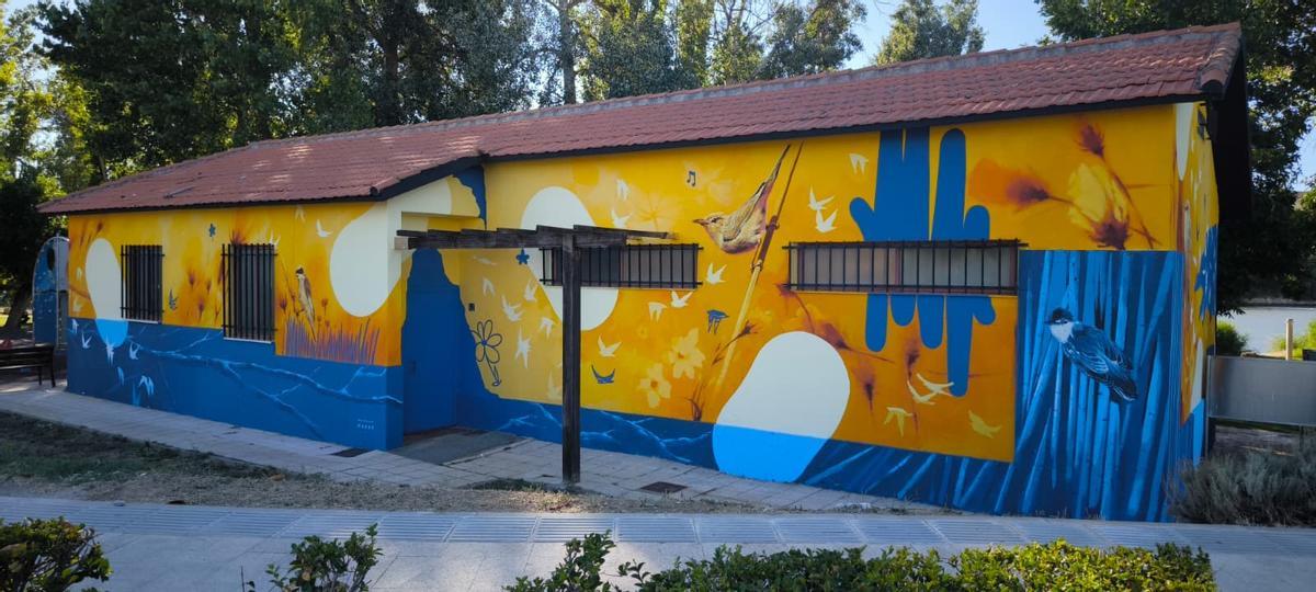 Nuevo mural de los vestuarios de Los Pelambre