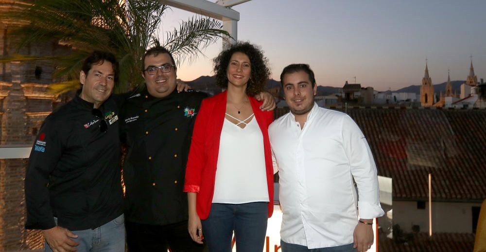 El evento, organizado por La Opinión de Málaga, reunió en la terraza del Hotel Málaga Premium a Cristina Martínez (Garbancita), Carlos Navarro Björk, Carlos Mansilla Gil de Bernabé y Mario Rosado