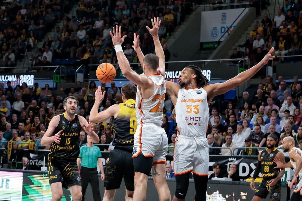 Partido La Laguna Tenerife CB Canarias - Galatasaray de los cuartos de final de la BCL
