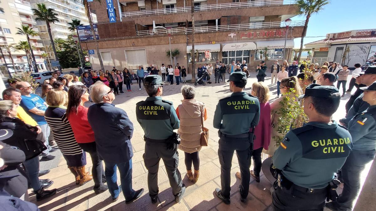 Luto en Santa Pola en una imagen difícil de olvidar