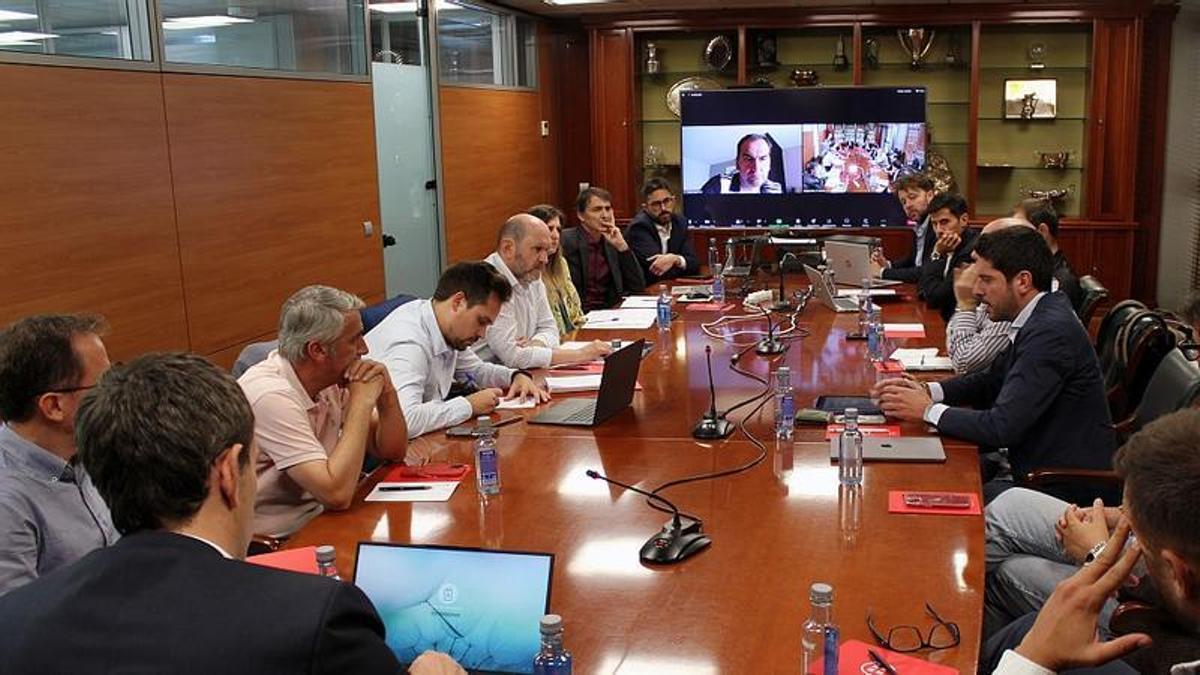 Reunión de la Comisión de Primera Federación el pasado 14 de junio en Madrid.