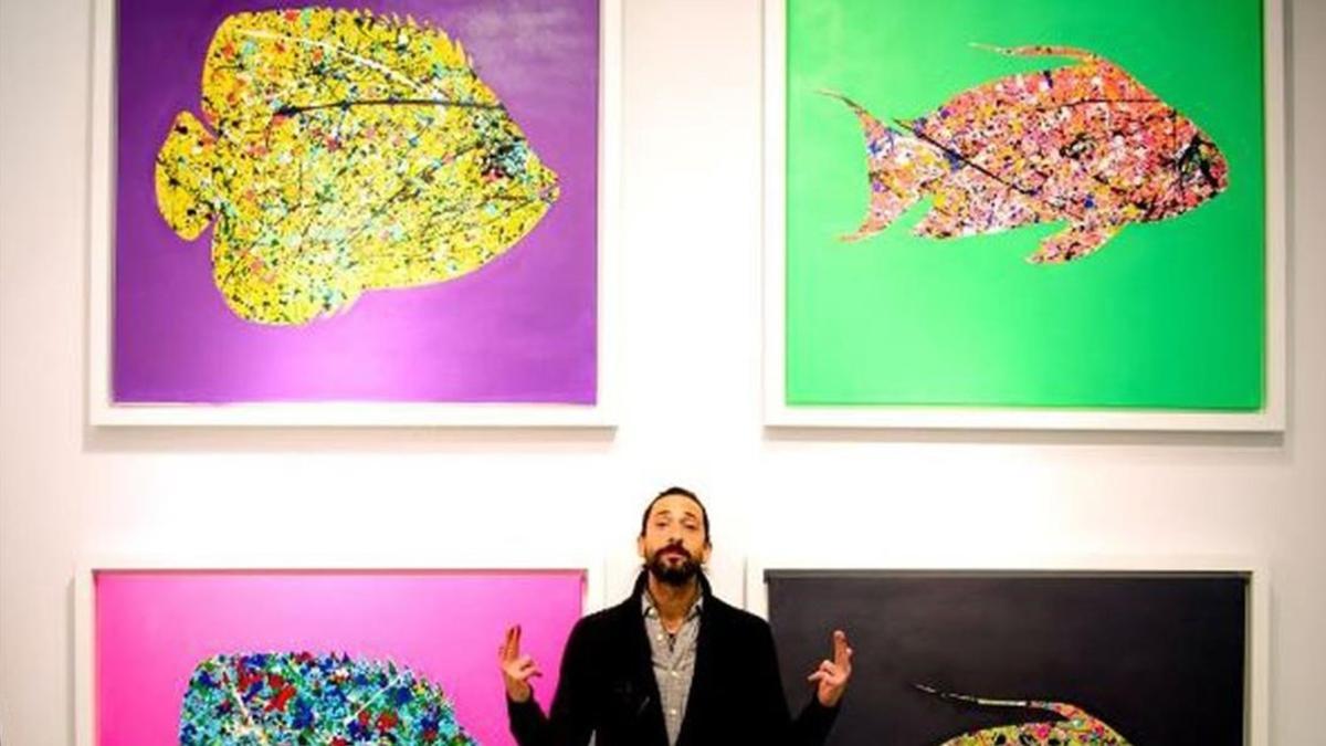 Adrien Brody ha presentado su segunda exposición de pintura en el marco de la Semana del Arte en Manhattan.