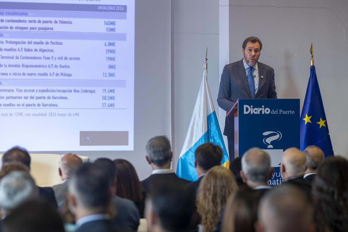 Óscar Puente, durante su intervención.