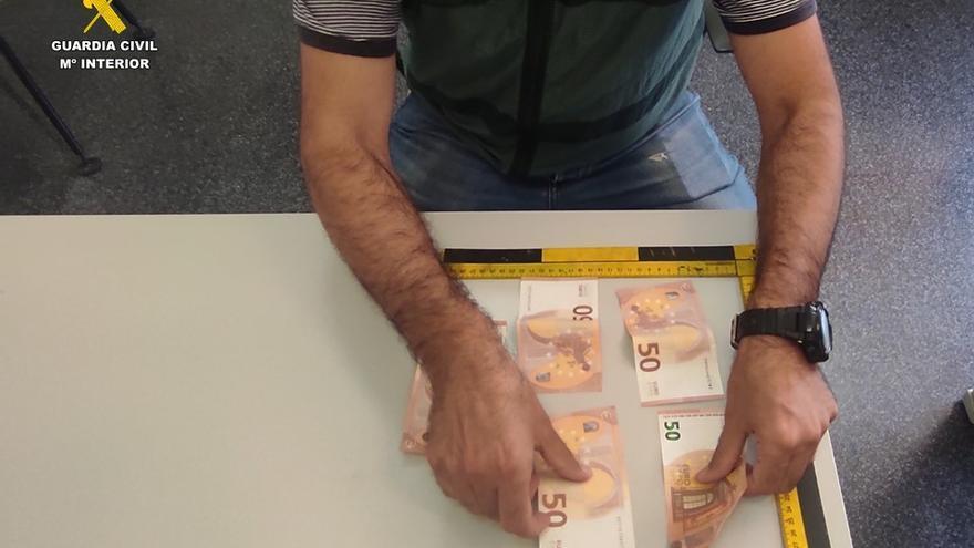 Detenida una pareja que falsificaba billetes de 50 euros en Alicante