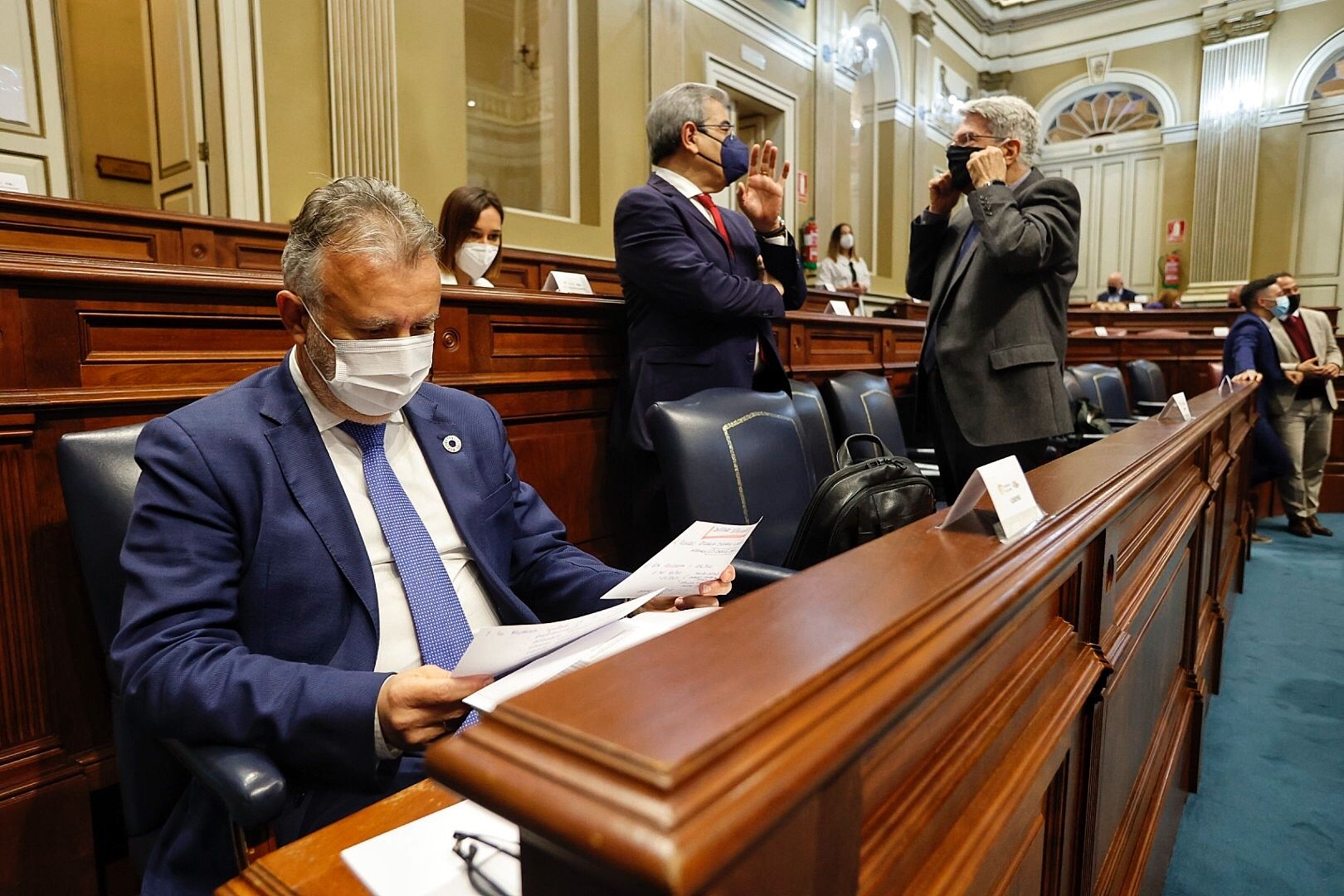 Pleno en el Parlamento de Canarias (9/2/21)