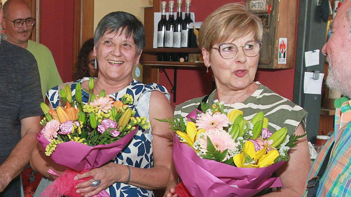 Chus y Azucena, en la asociación Andén I.